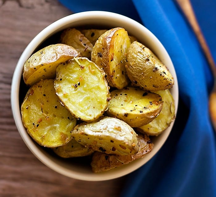 Oven Roasted Potatoes with Thyme are delicious and easy to make. Plus, there is no mess! 