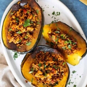 Mediterranean stuffed acorn squash