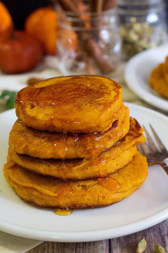 An easy pumpkin pancake recipe that can be made in no time and is loved by everyone.