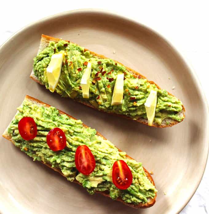 Avocado Toast Boats are healthy and filling! Perfect for breakfast!