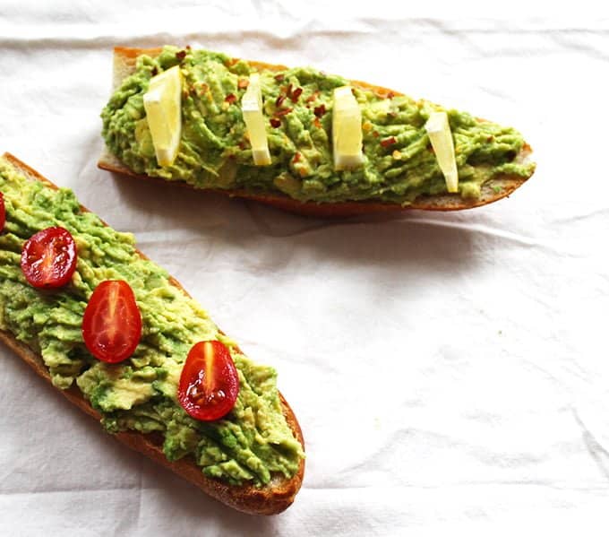 Avocado Toast Boats are healthy and filling! Perfect for breakfast!