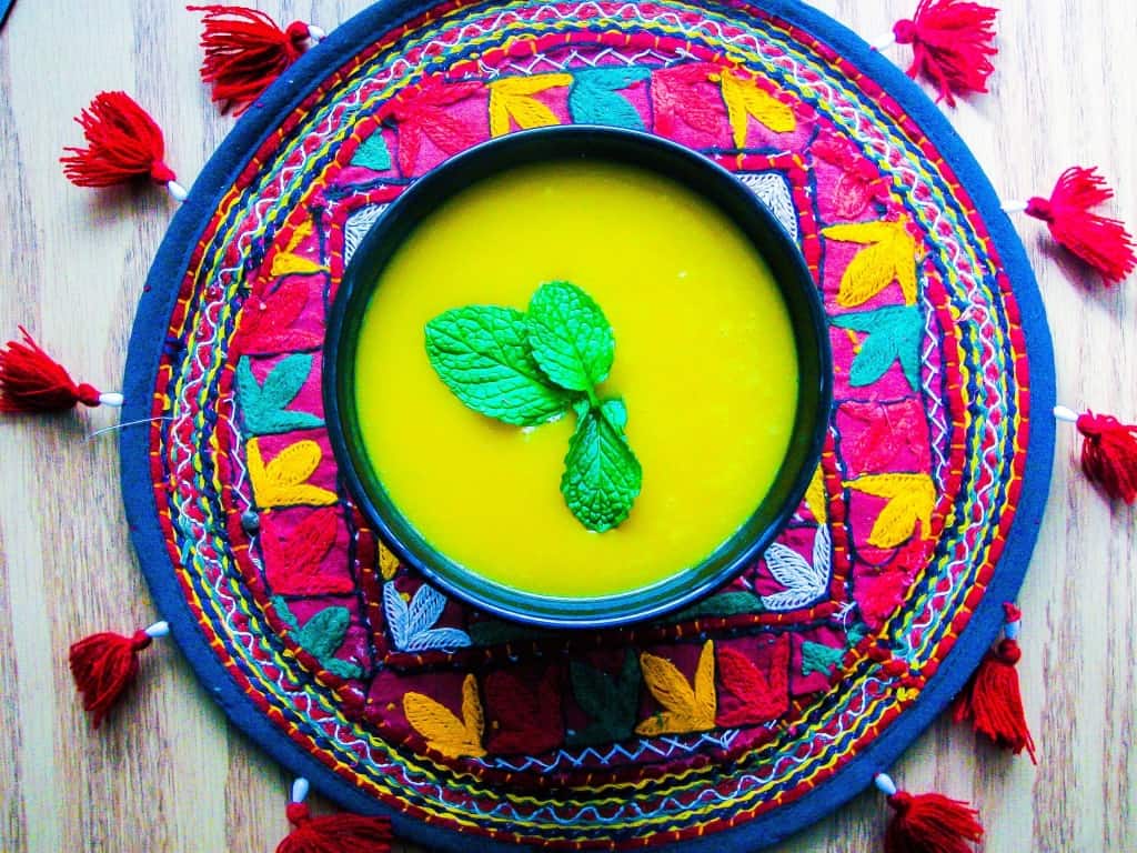 Coriander Butternut squash soup is perfect for cold evening!