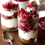 Pomegranate Parfait is a beautiful and tasty dessert that requires only 4 ingredients and comes together is no time!