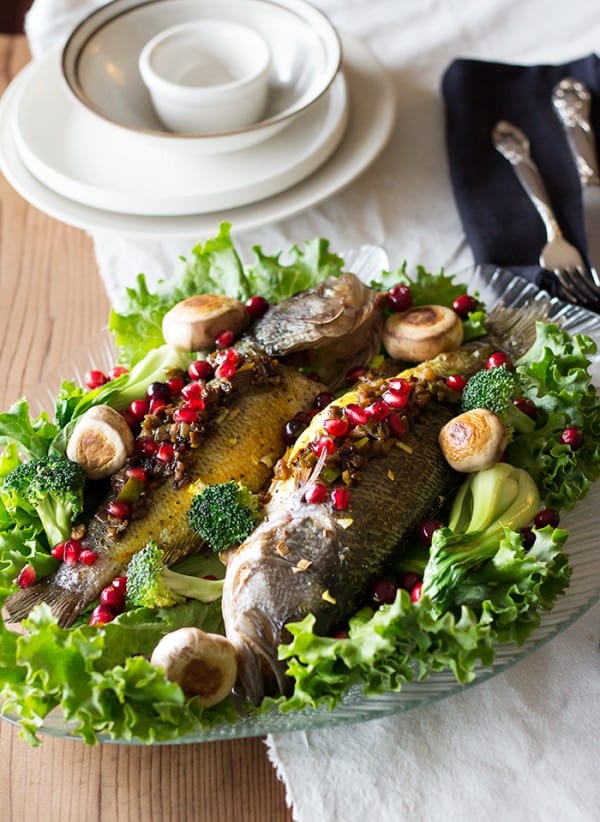 Stuffed Fish with Pomegranates and Walnuts • Unicorns in the Kitchen