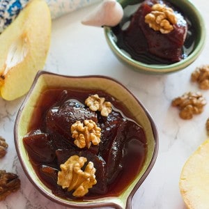 Persian quince jam - Morabba Beh is a traditional jam.This fragrant fruit gives you such delicious and tangy jam that you can use in your breakfast parfaits with fruit, or just have it with some bread!