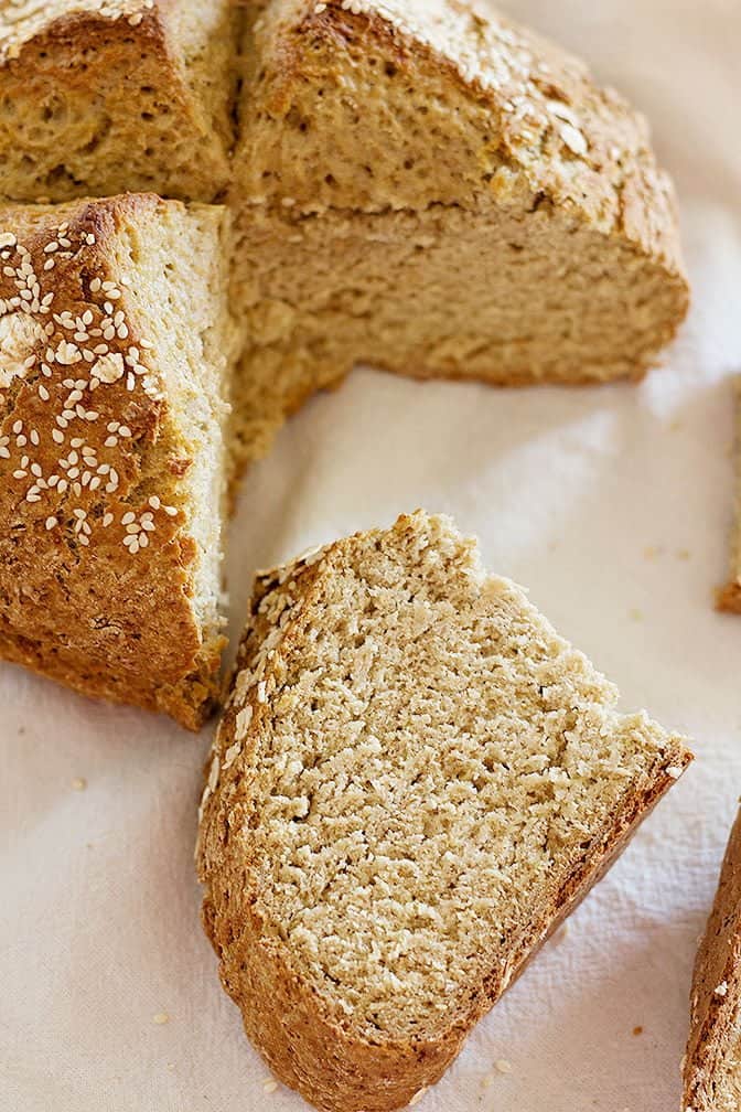 This Easy Irish Soda Bread comes together in less than one hour and is perfect for breakfast. You can make it in different variations by adding different seeds and dried fruit. 