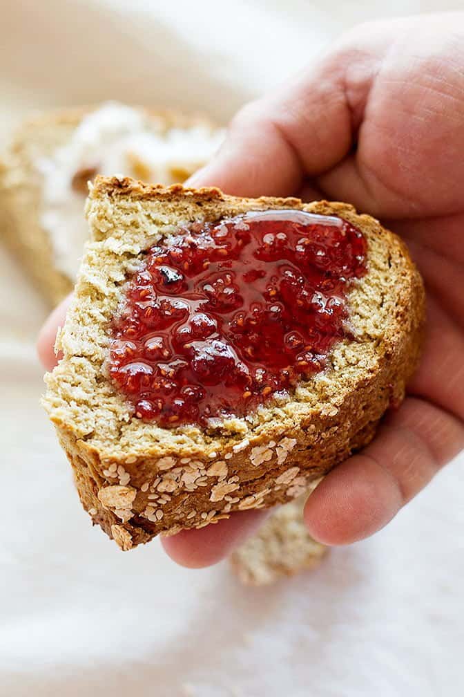 This Easy Irish Soda Bread comes together in less than one hour and is perfect for breakfast. You can make it in different variations by adding different seeds and dried fruit. 