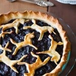 The best ever unicorn blueberry pie which doesn't drip and has the flakiest crust! an extra step makes the filling so silky and nice!