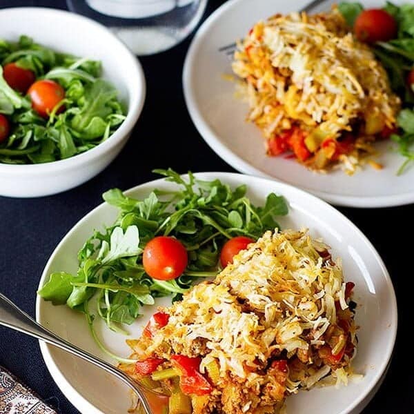 This Hashbrowns Eggplant Casserole is a great choice for dinner. This dish is a combination of Hashbrown, ground beef and roasted eggplant. It's easy and healthy!