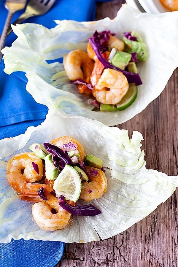 Make these Sriracha Lime Shrimp Lettuce Wraps to enjoy a light meal with some heat. Serve with a fresh avocado cabbage slaw for more flavor. 