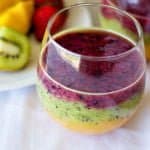 Make yourself this three layered smoothie to cool down in summer! This smoothie is a perfect way of having your family eat their daily portion of fruit!