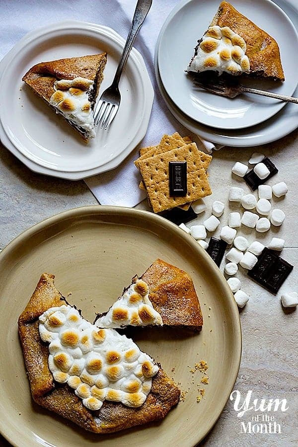 S'mores are delicious in any shape or form. Make this super easy S'mores Galette with graham cracker crust and enjoy a wonderful summer! 