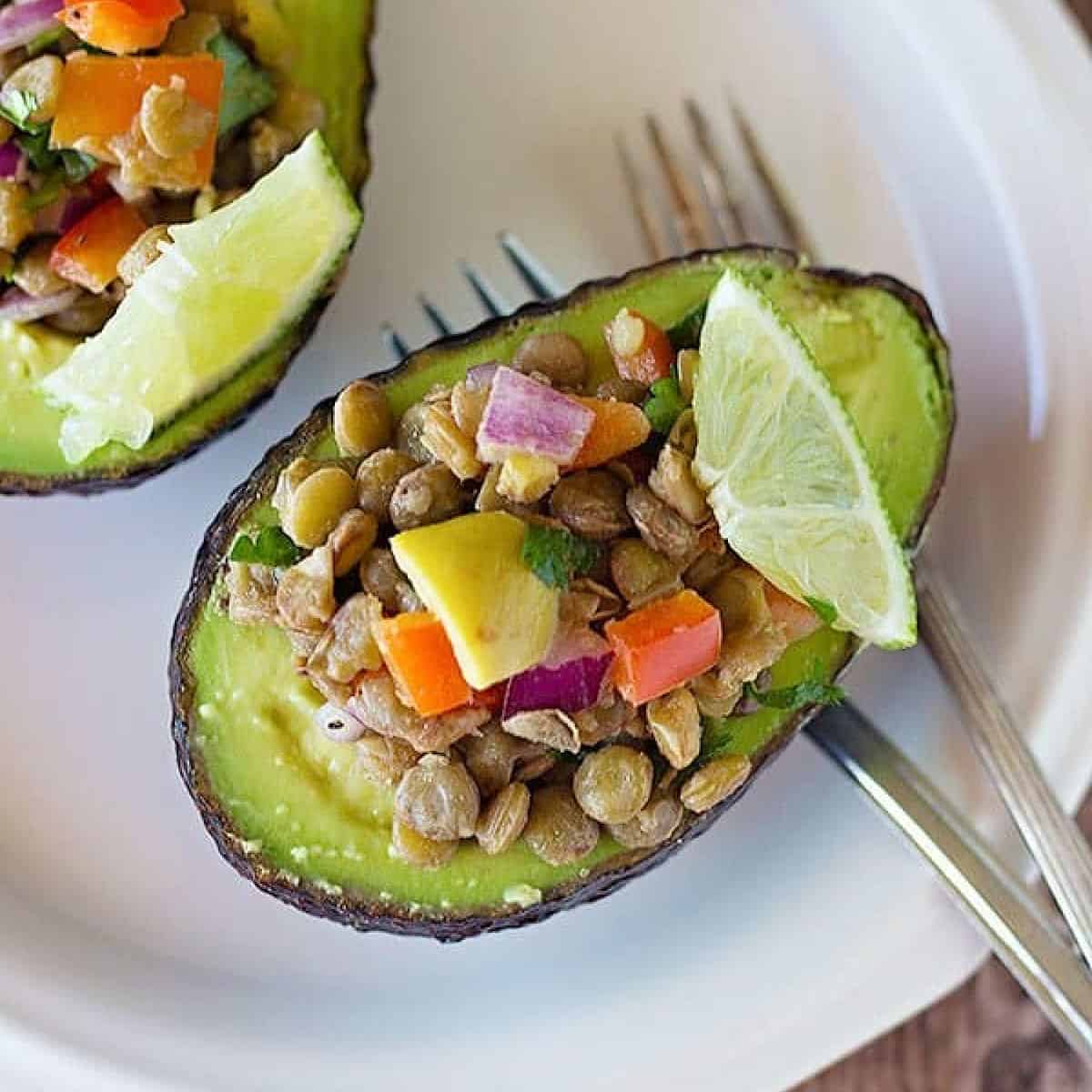 Avocado Lentil Salad