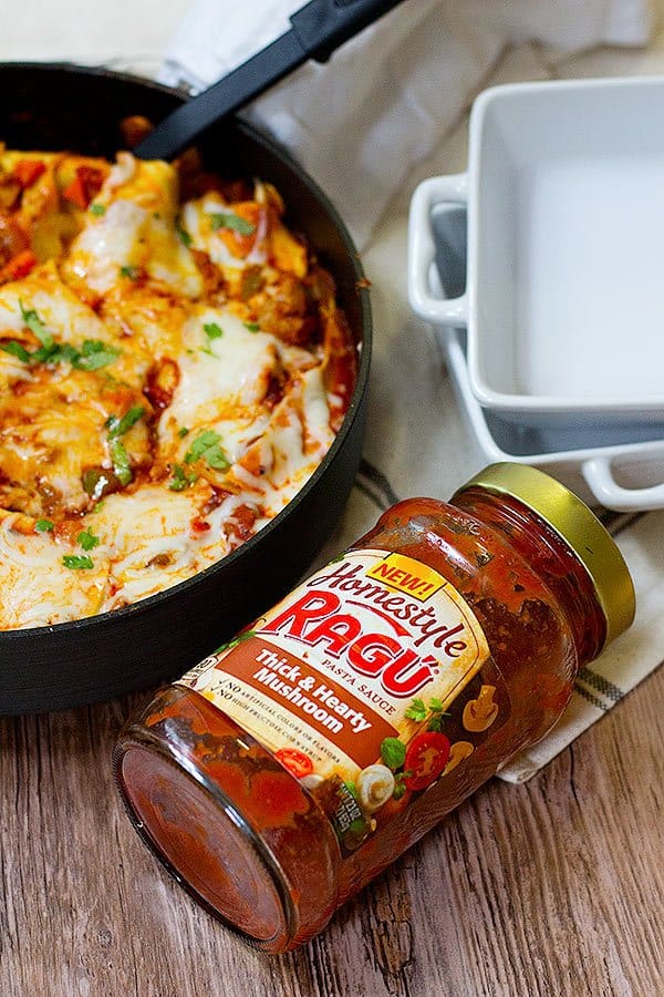 This cheesy lazy one pot lasagna is the perfect answer to 
