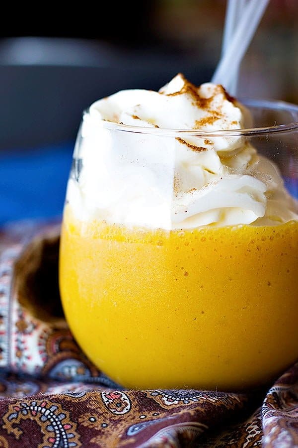 Start your morning with an all-time favorite fall dessert flavored smoothie. Pumpkin Pie Smoothie is naturally sweetened and tastes just like pumpkin pie! 