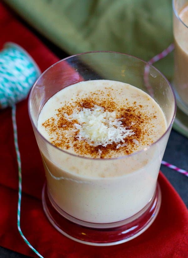 Looking for an easy way to make eggnog more exciting? This Cinnamon Coconut Eggnog is a delicious twist on the good old winter drink that will warm up your winter days!
