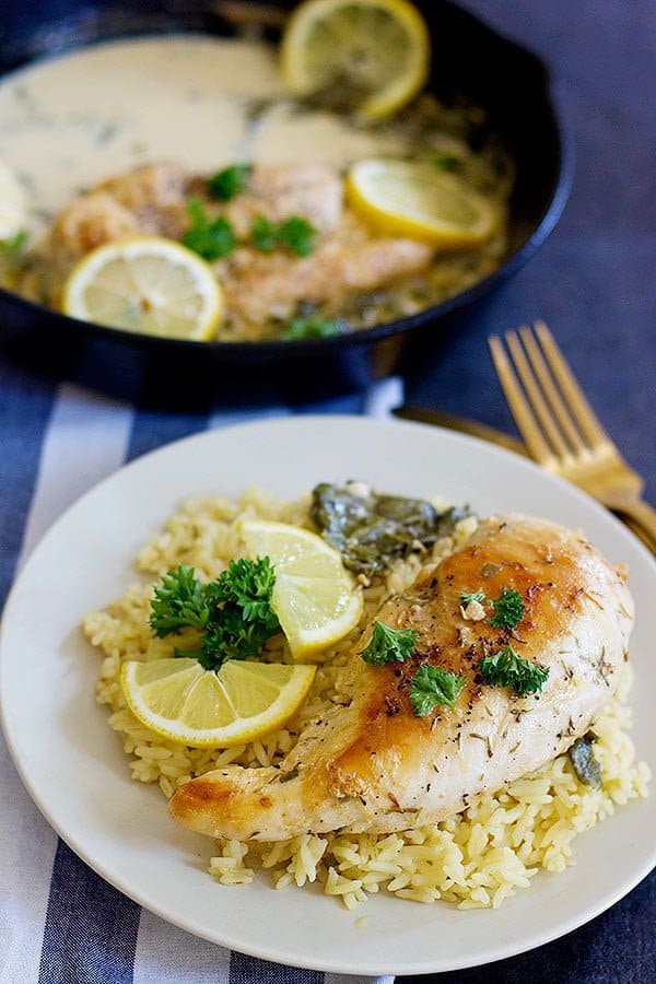 Easy Lemon Butter Chicken is a fantastic family dinner option. Juicy chicken bursting with amazing flavors takes your usual dinner to a whole new level!