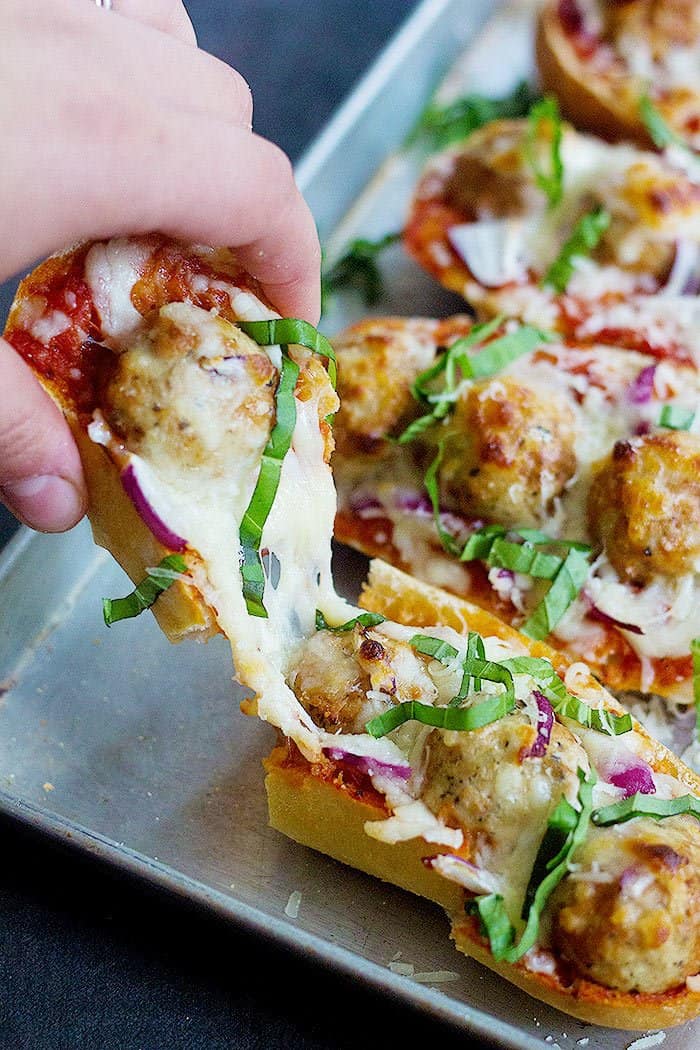 Take the good old sub sandwich to a whole new level by making Meatball Sub Pizza! Kids and adults both love this easy family meal!