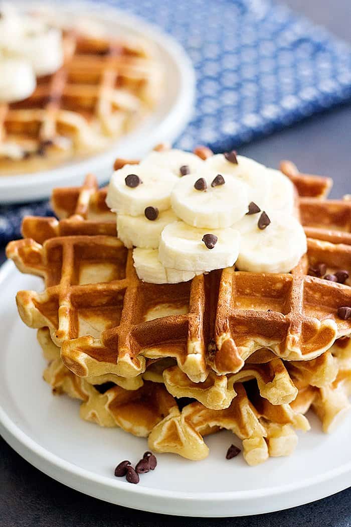 Waffles made in blender are super easy and simple. 