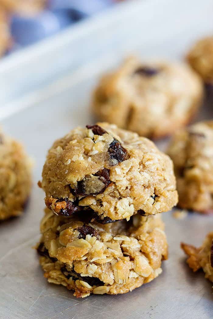 Peanut butter oatmeal raisin cookies