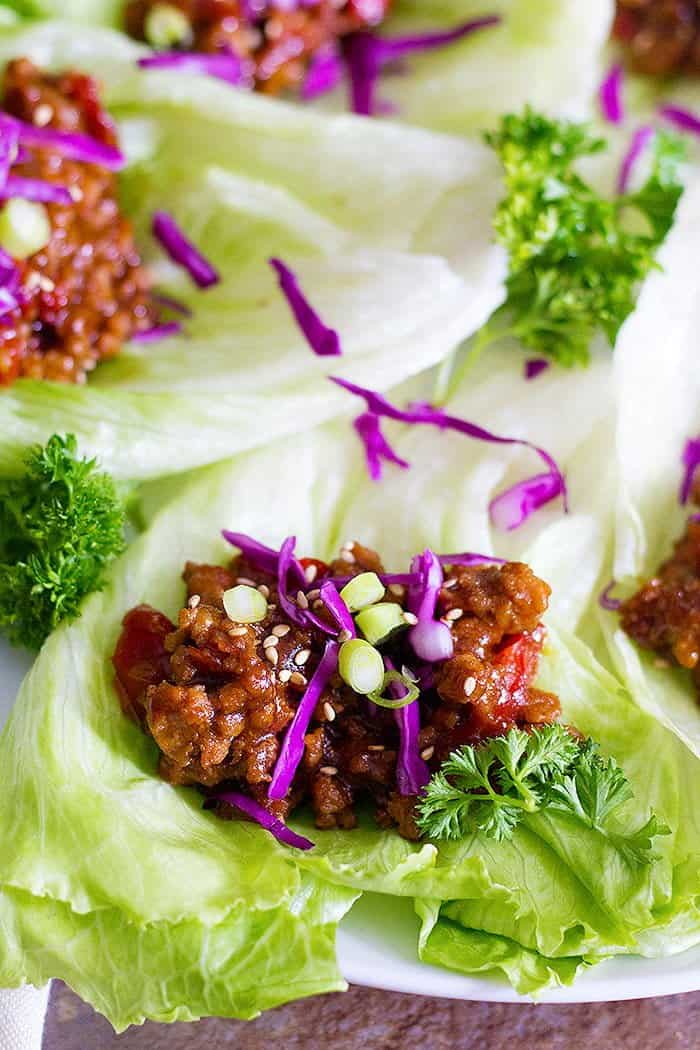 Turkey Lettuce Wraps are simple and easy to make with a special sauce that brings out so much flavor! These lettuce wraps are great for a fast, tasty snack.
