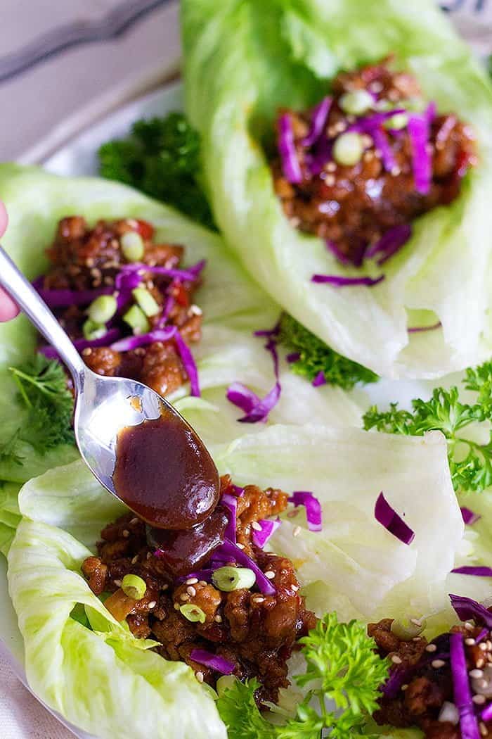 Turkey Lettuce Wraps are simple and easy to make with a special sauce that brings out so much flavor! These lettuce wraps are great for a fast, tasty snack.