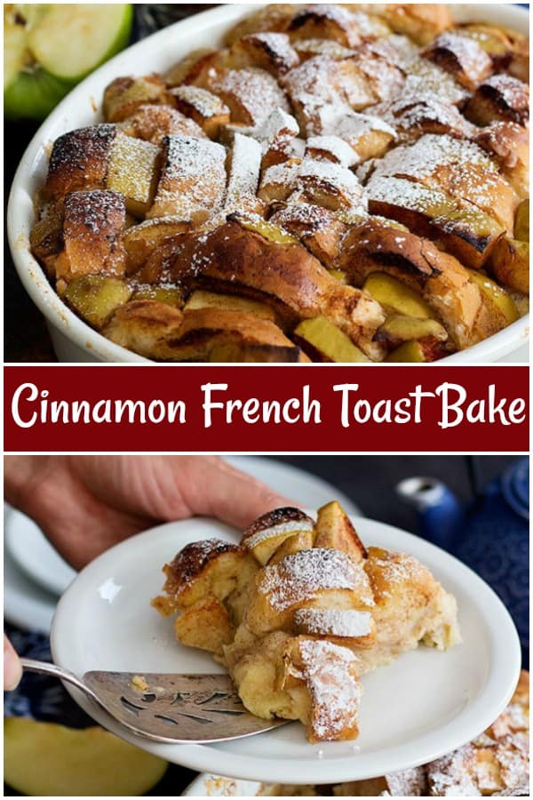 Cinnamon French Toast Bake with Apples • Unicorns in the Kitchen