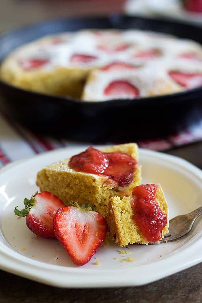 Take a new twist on a good old favorite. This Strawberry Cornbread is delicious and very simple to make. It's served with an irresistible homemade strawberry sauce!