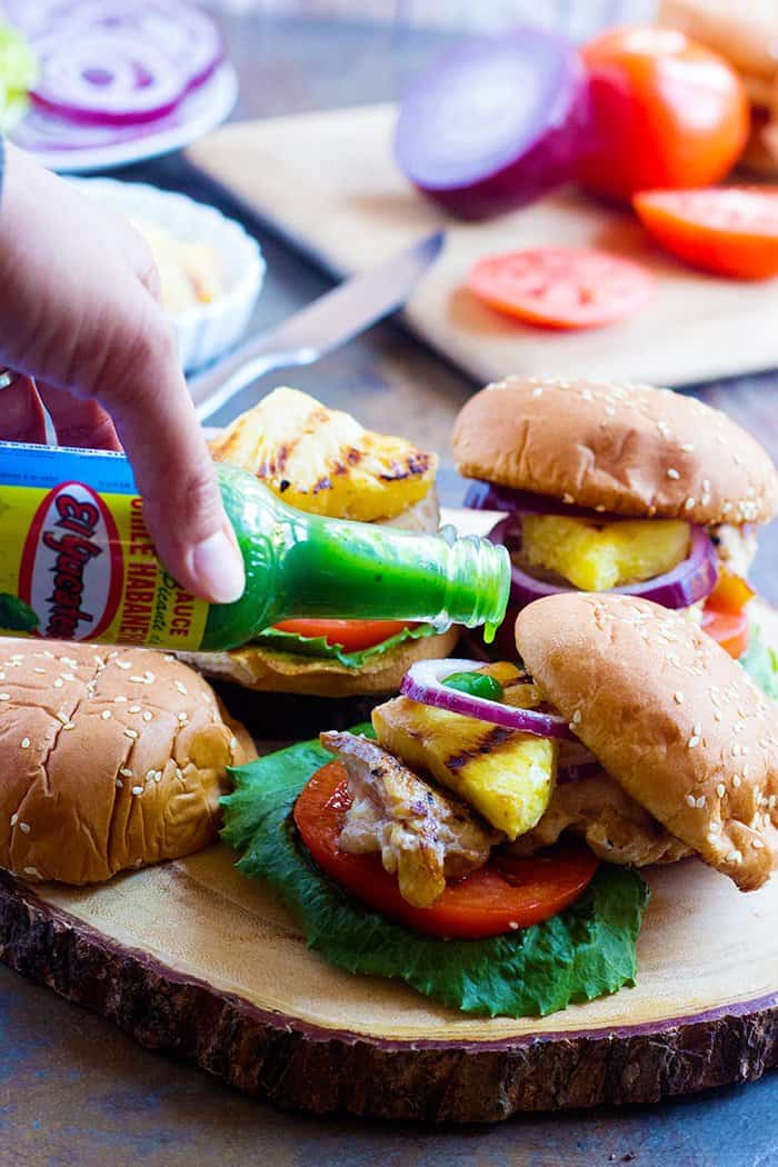 This Hawaiian Chicken Sandwich is packed with flavors and is perfect for a pack and go weekday lunch. The flavors in this sandwich are unique and so hard to resist!