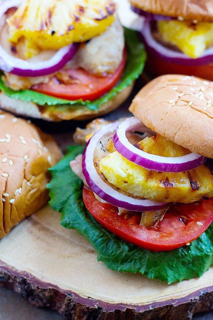 This Hawaiian Chicken Sandwich is packed with flavors and is perfect for a pack and go weekday lunch. The flavors in this sandwich are unique and so hard to resist!