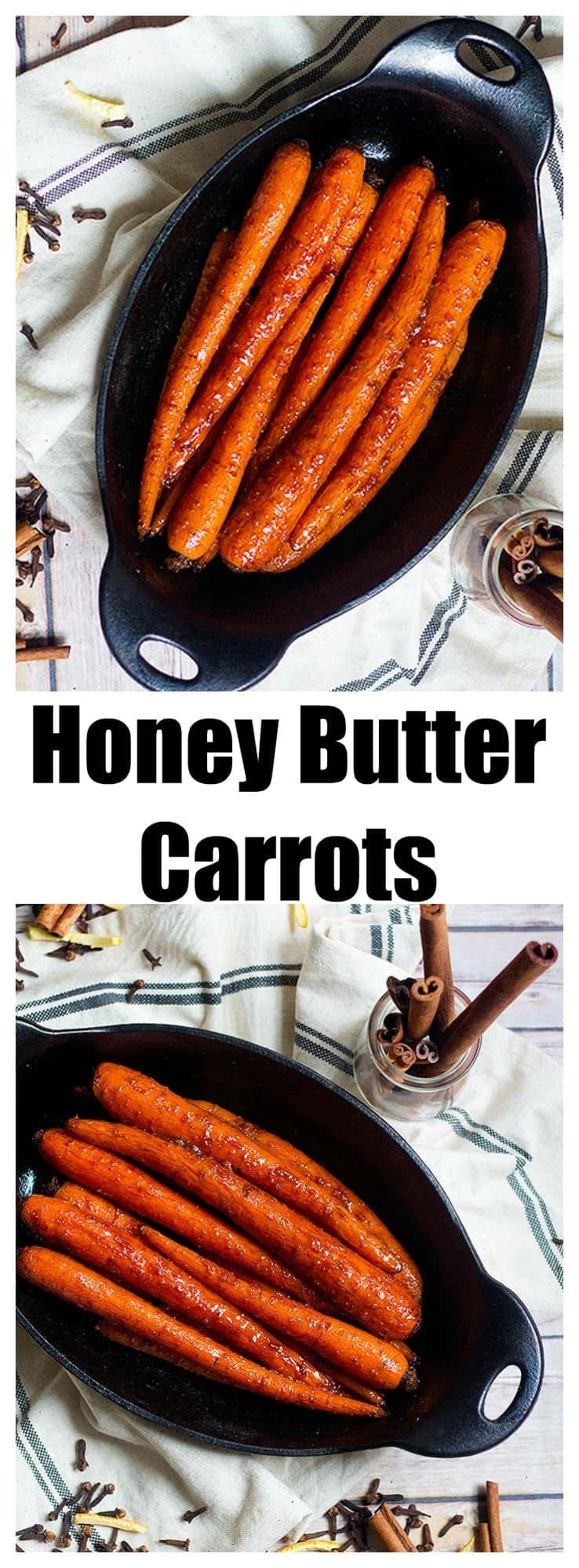 Honey Butter Carrots | Brown Sugar Carrots | From UnicornsintheKitchen.com 