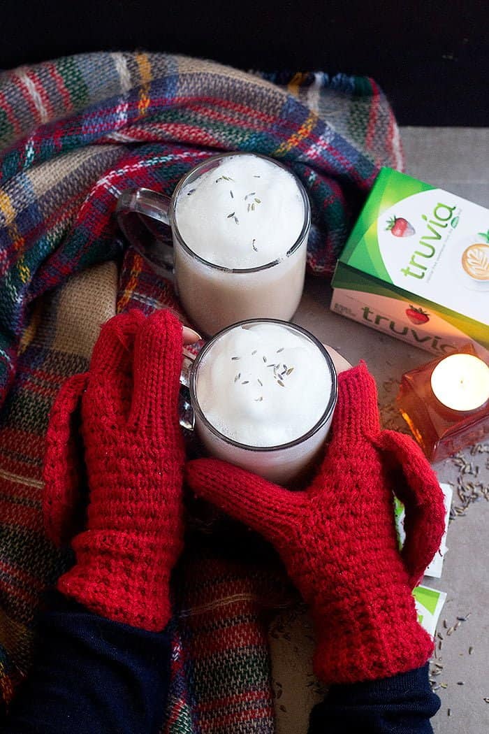 This tea latte recipe is perfect for cold days. 