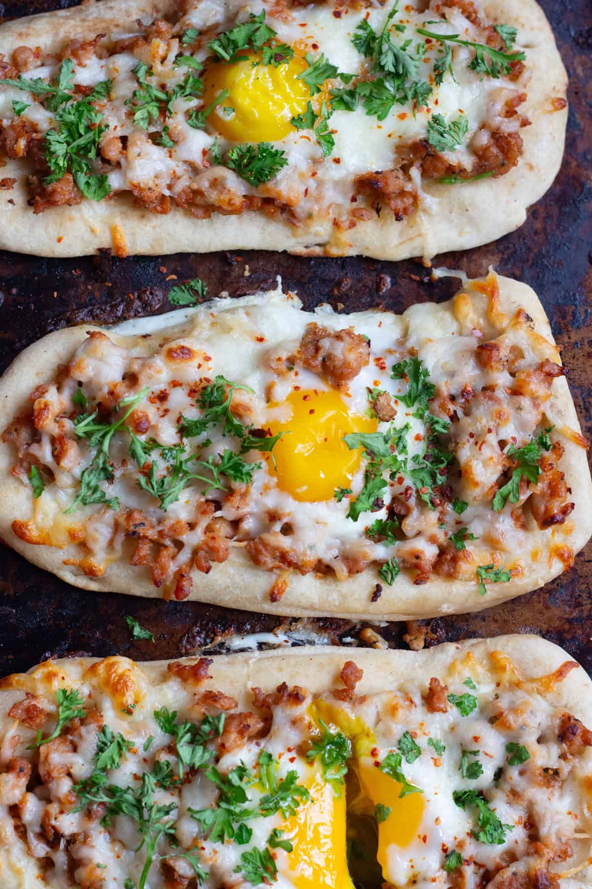 This Breakfast Pizza Recipe is one to keep. That golden yolk is pure delicious! 