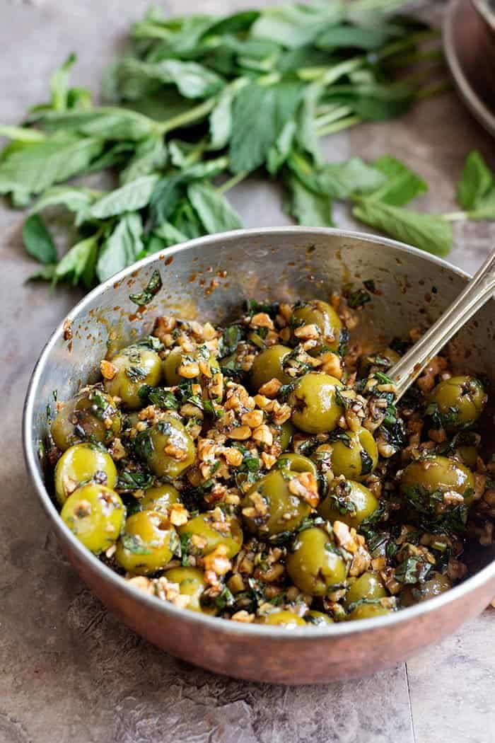 Marinated Olives with Walnuts-image