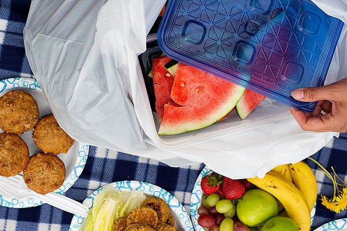 Sunday Picnics are fun with delicious homemade goods and fruit. 