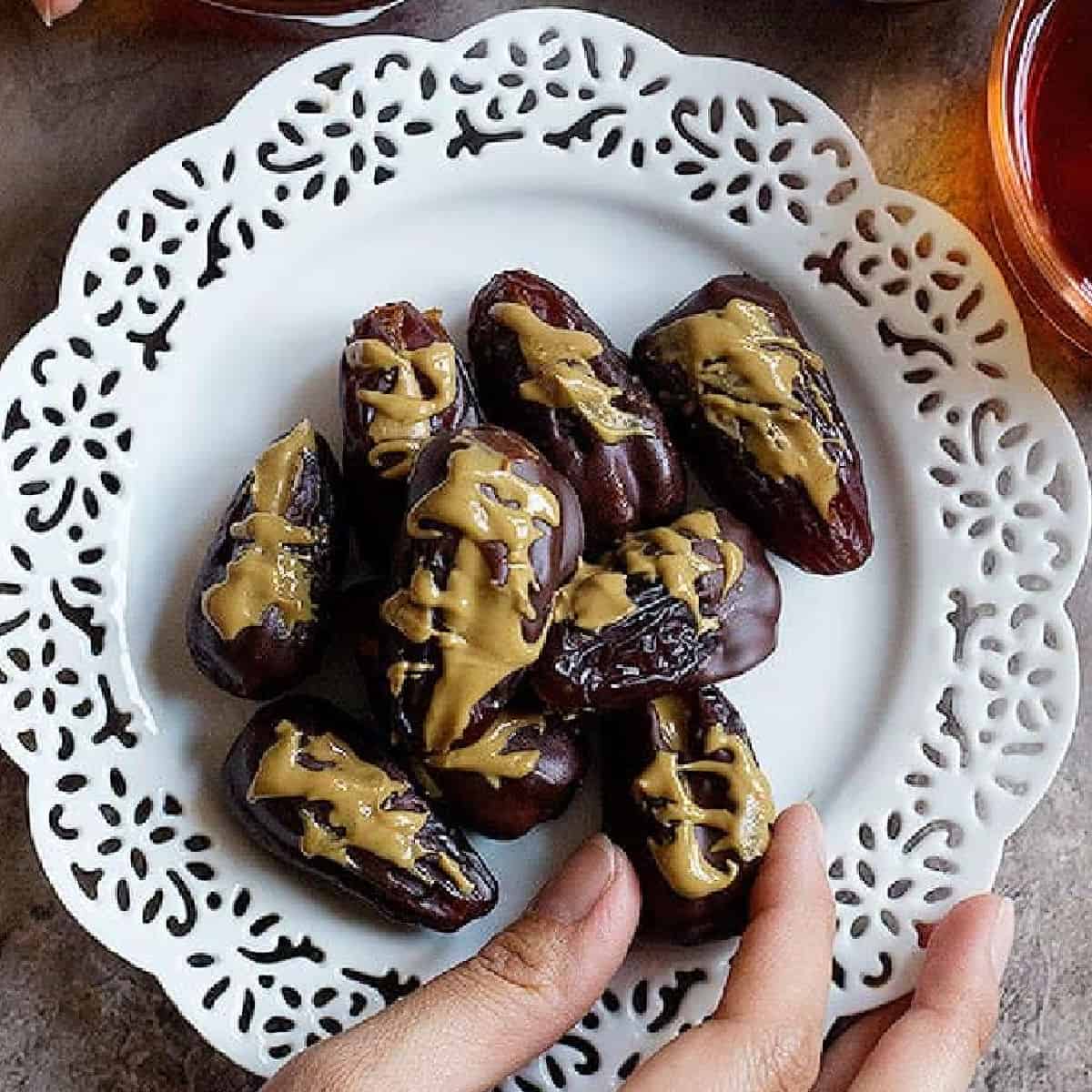 Stuffed dates are ready in 15 minutes and make the best snack. This is a healthy snack recipe that everyone loves, it's naturally sweetened, gluten-free and dairy-free.
