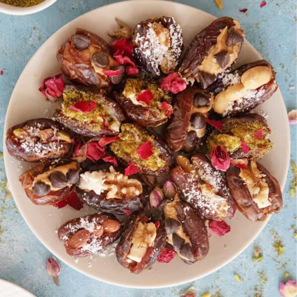 Stuffed dates four ways.
