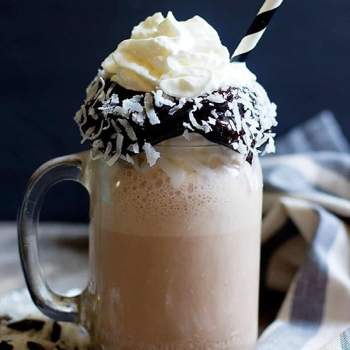 Coconut Milkshake with Chocolate