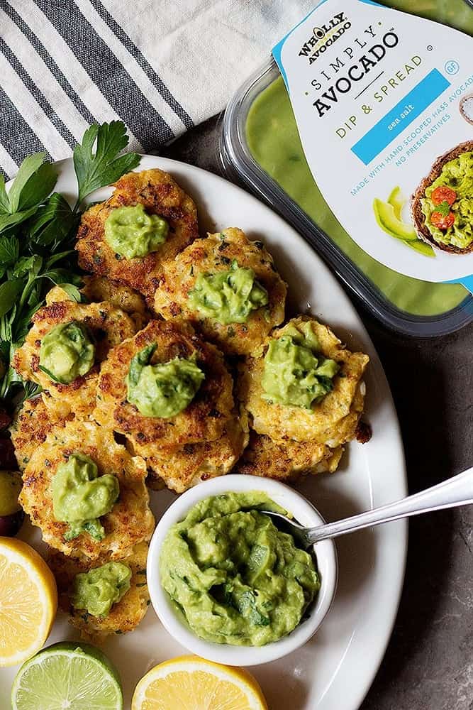 Serve shrimp patties with zesty avocado dipping sauce. 