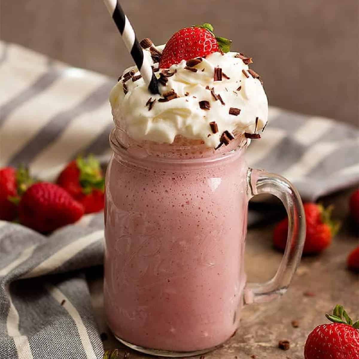 Strawberry milkshake