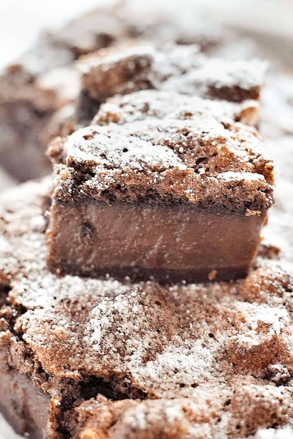 Chocolate Magic Cake is very simple to make. The batter is quite runny but once it's baked, it's divided into three layers. 