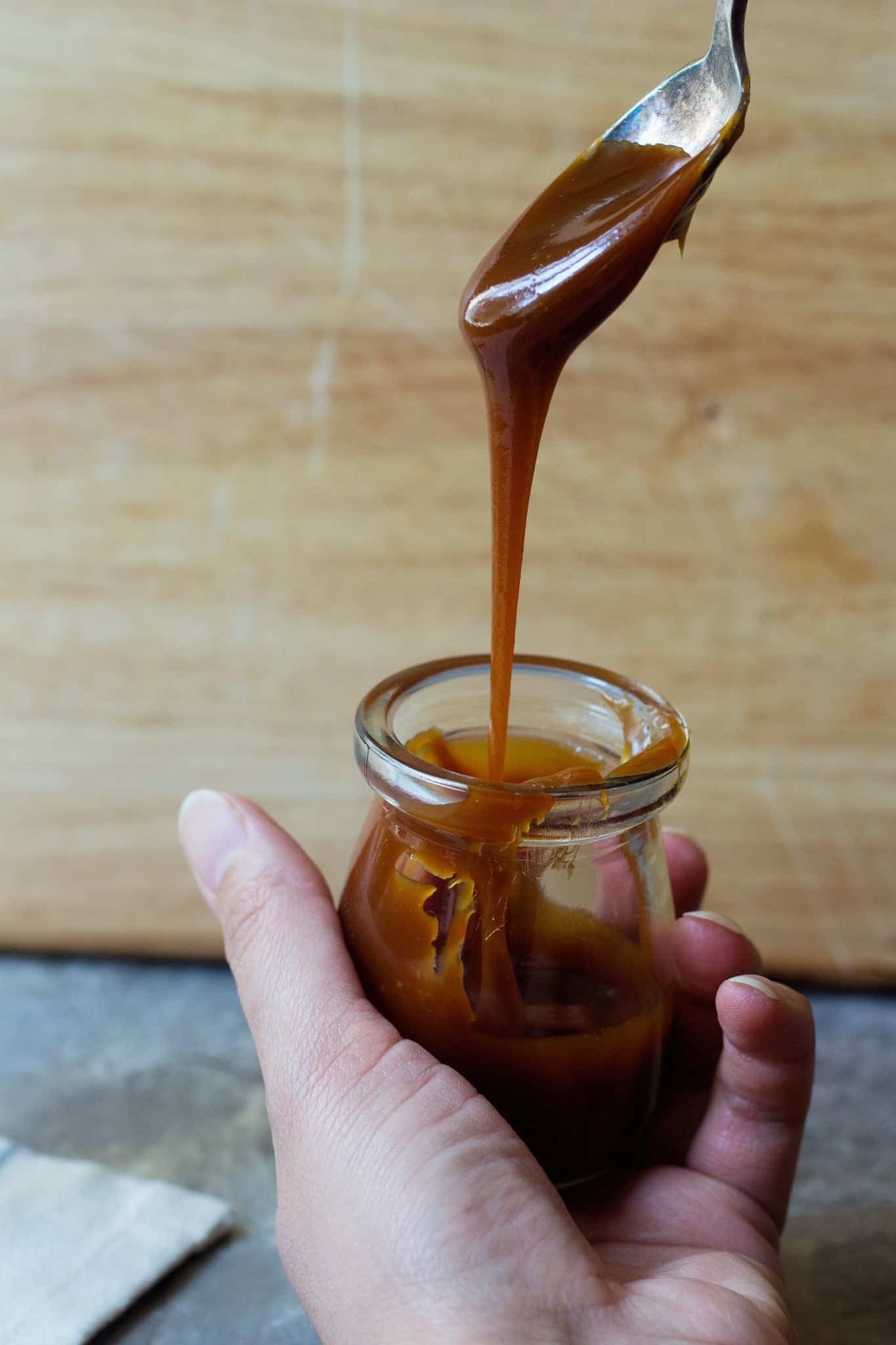 Easy caramel sauce made with just a few ingredients. 