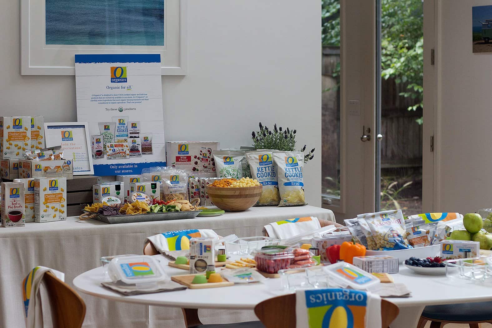 O Organics event in Boston with lots of snacks!