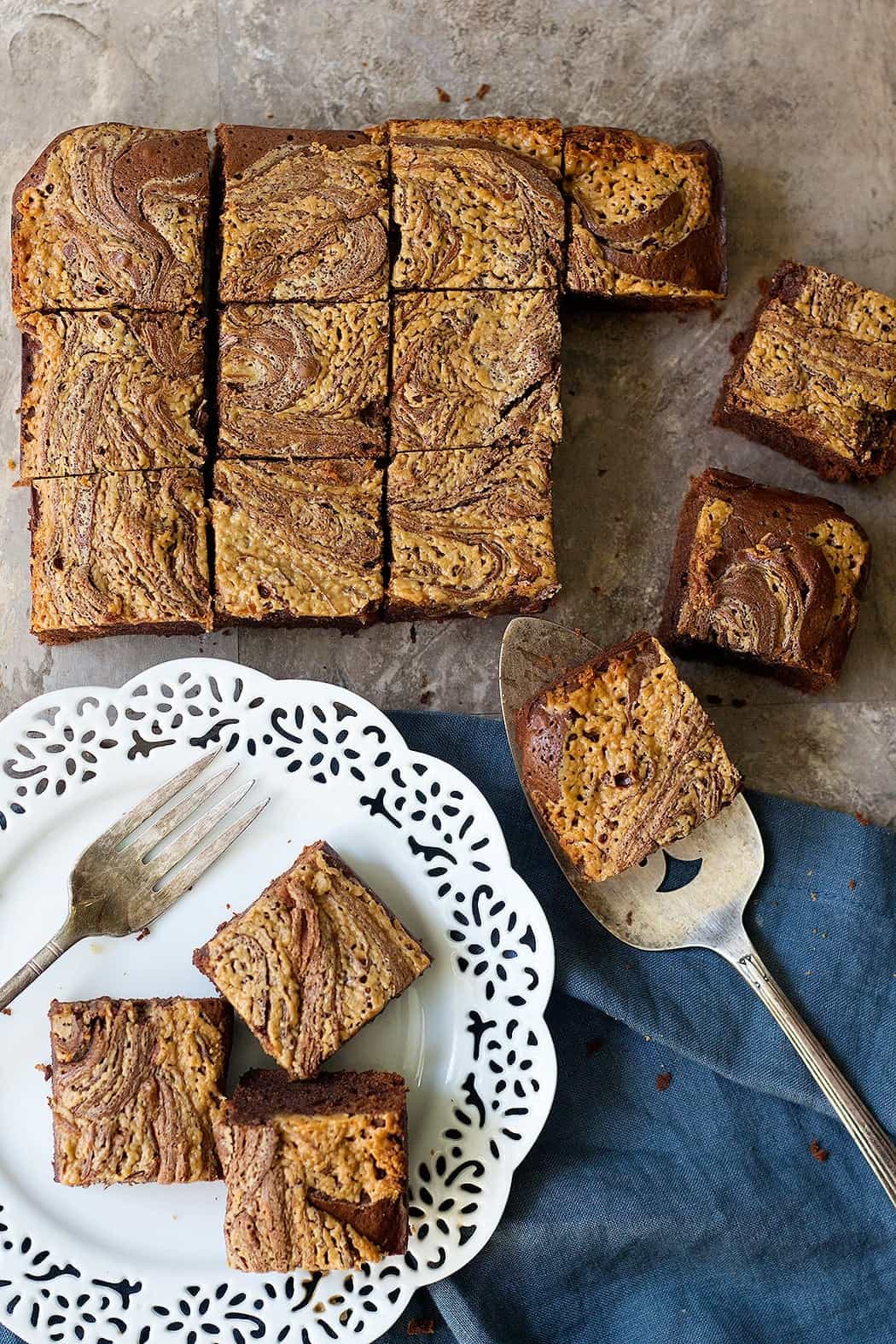 Chocolate peanut butter brownies are ultimate peanut butter cup lover's dram! 