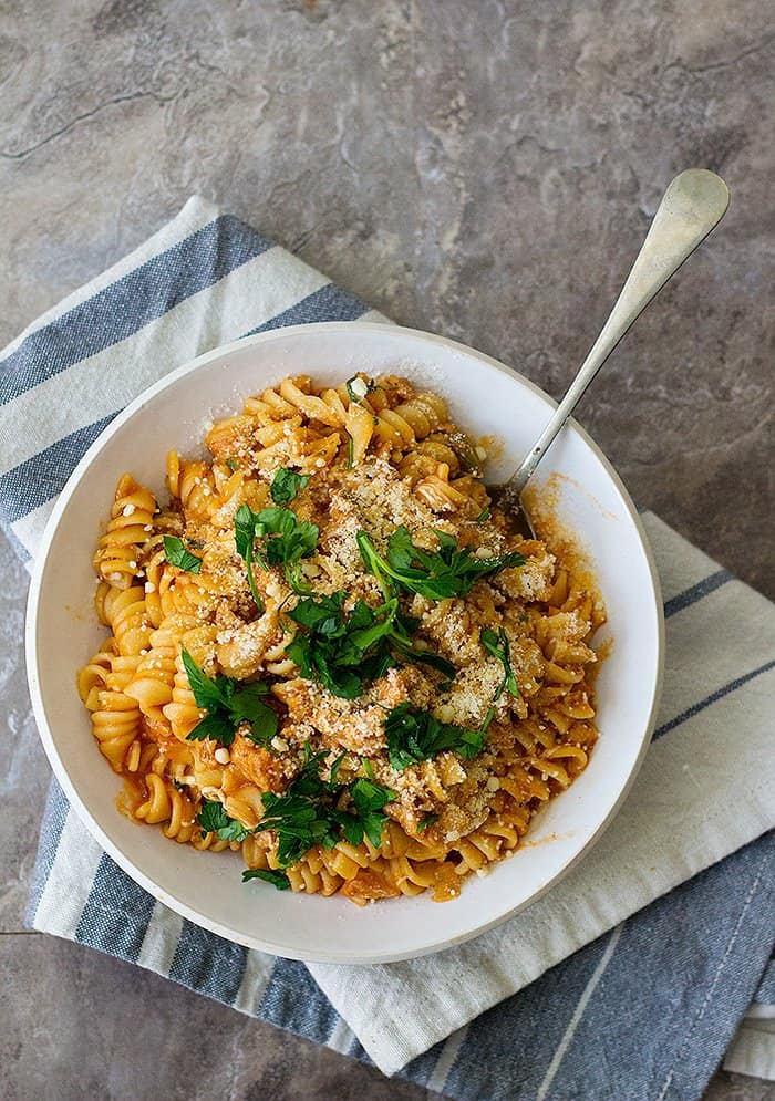 This Italian sausage pasta recipe is perfect for family dinner. 