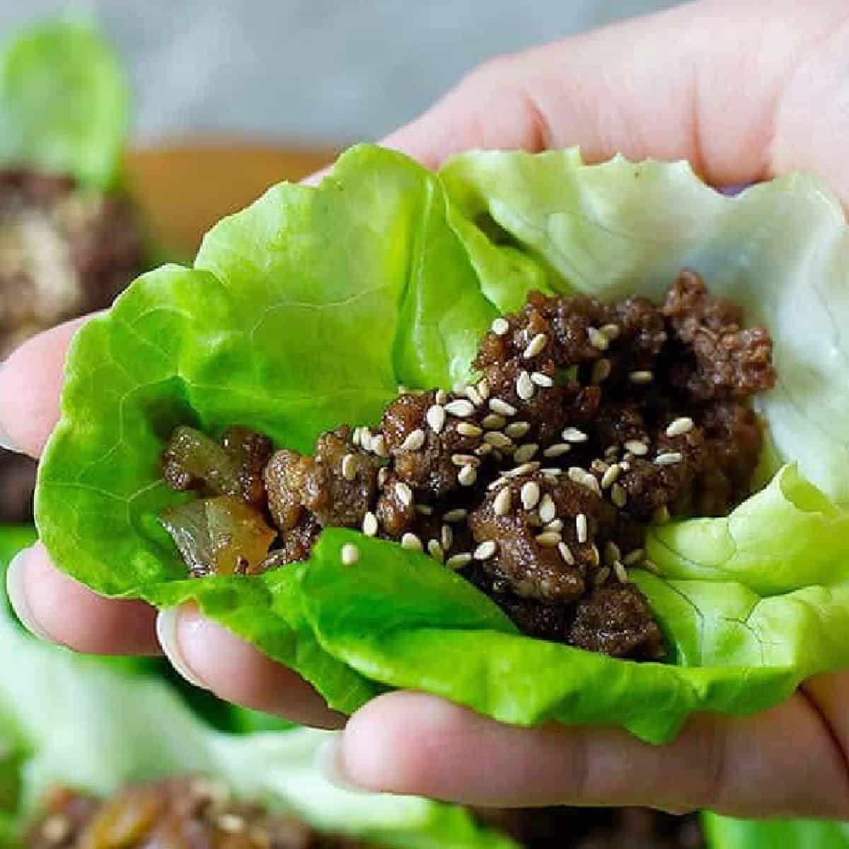 Ground beef lettuce wraps are great for weeknights because they're simple, easy and can be made in less than twenty minutes.
