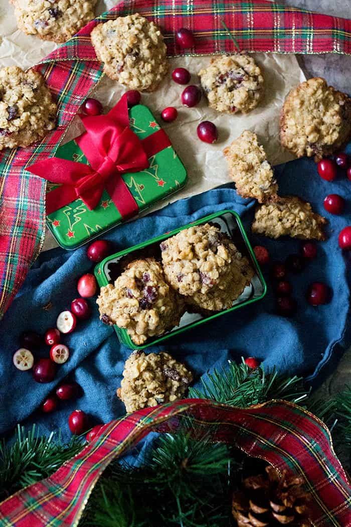 Delicious cranberry cookies that are perfect for Christmas. 