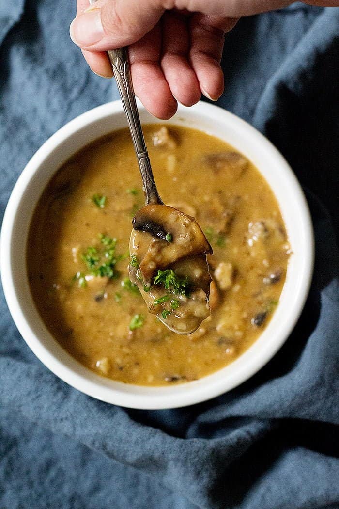 A delicious mushroom gravy made with just a few ingredients. 