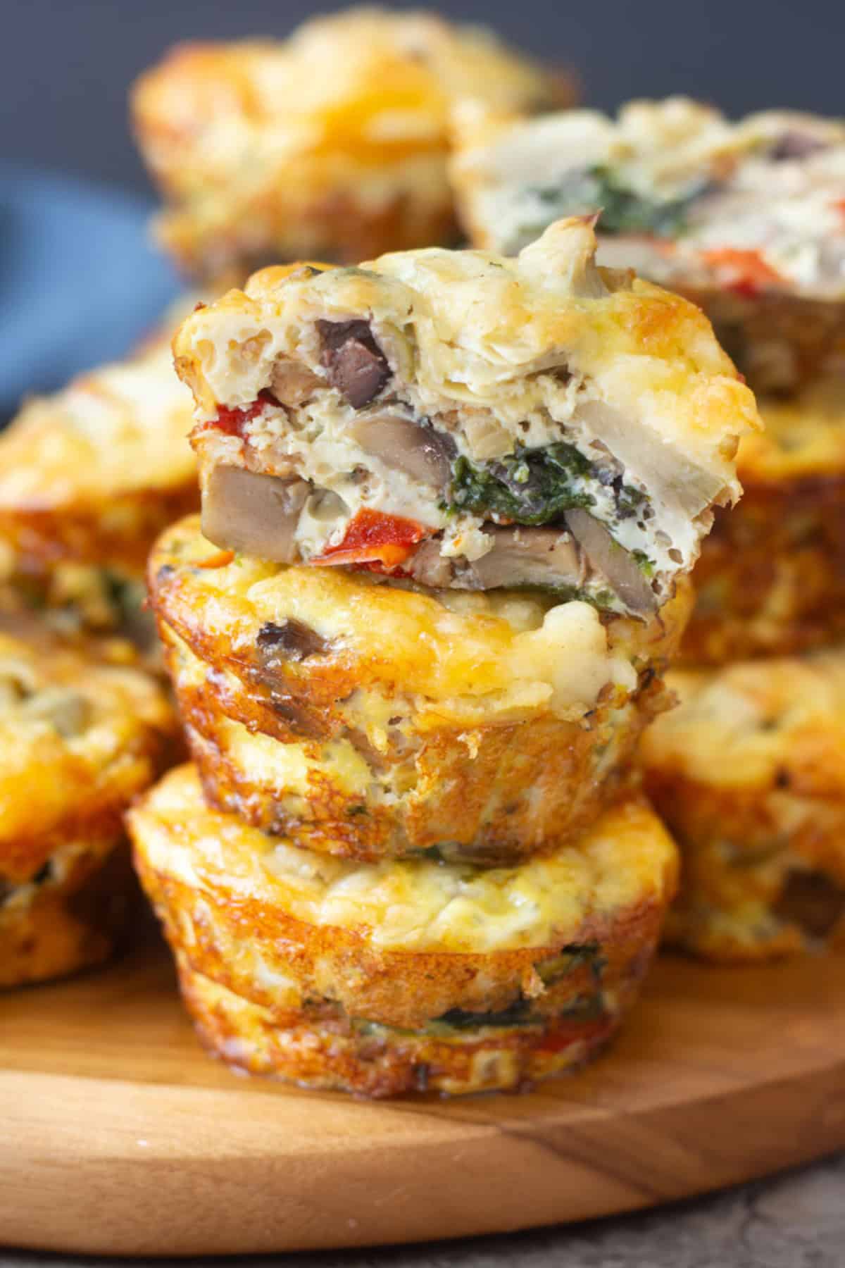 Sausage egg muffins are great for breakfast or brunch.