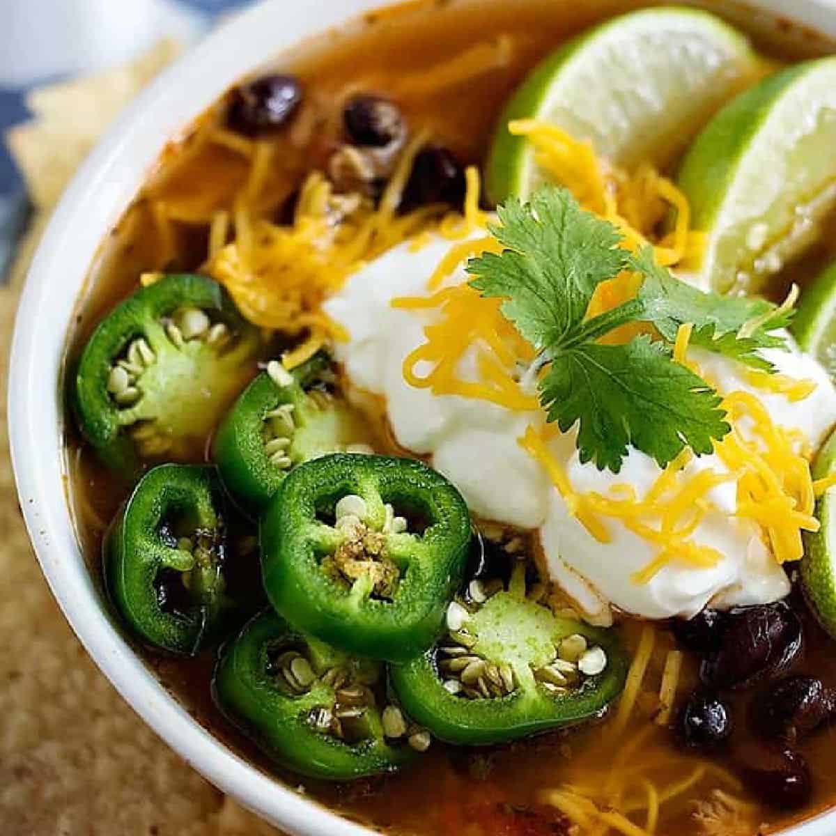 Chicken tortilla soup 